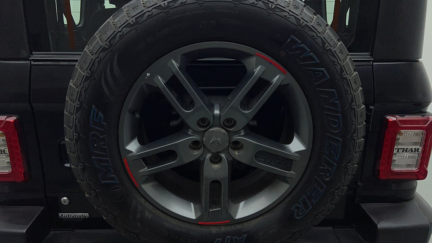 Used 2023 Mahindra Thar LX Hard Top Petrol AT 4WD Petrol Automatic tyres SPARE TYRE VIEW