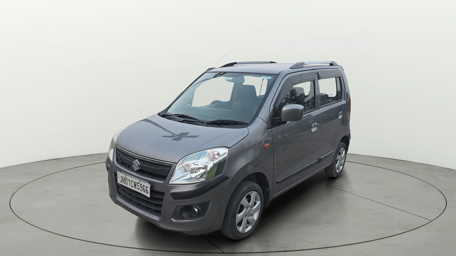 Used 2017 Maruti Suzuki Wagon R 1.0 VXI AMT Petrol Automatic exterior LEFT FRONT CORNER VIEW