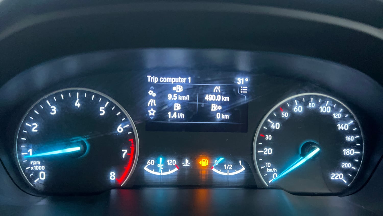 Used 2020 Ford EcoSport Titanium 1.5L Ti-VCT Petrol Manual interior CLUSTERMETER VIEW
