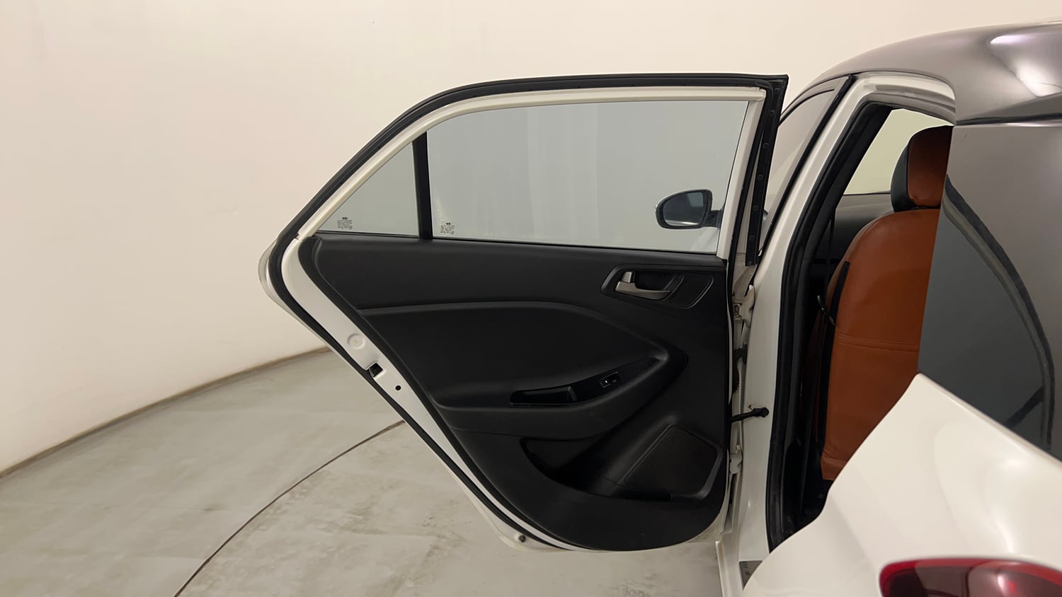 Used 2017 Hyundai Elite i20 Asta 1.2 Dual Tone Petrol Manual interior LEFT REAR DOOR OPEN VIEW