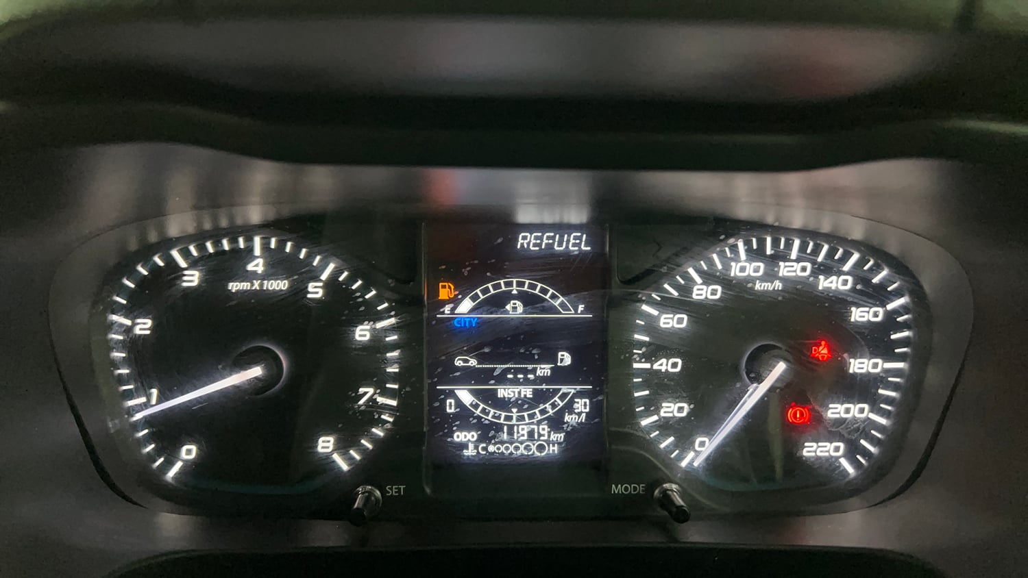 Used 2023 Tata Altroz XM Plus Petrol Petrol Manual interior CLUSTERMETER VIEW