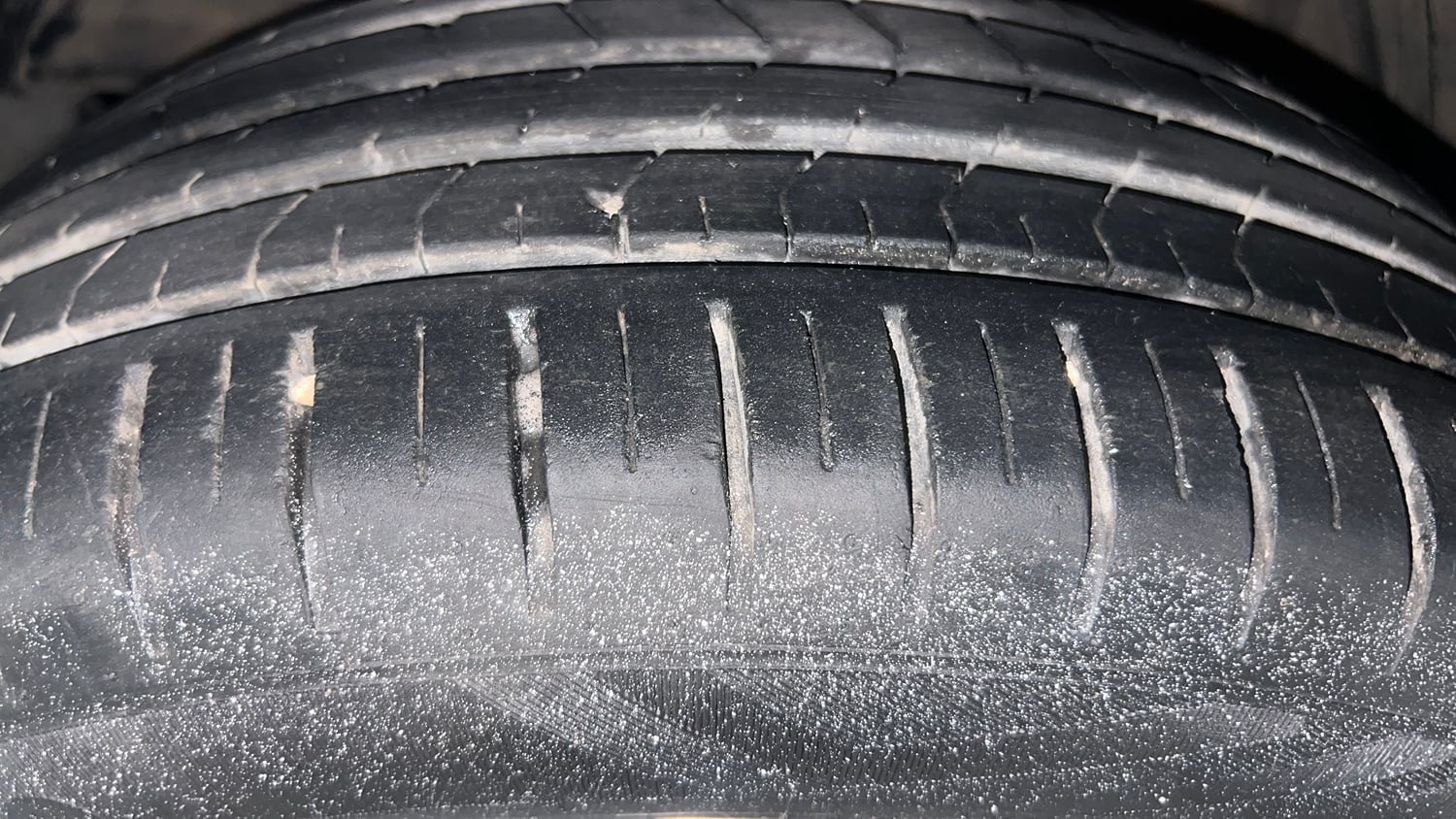 Used 2022 Toyota Glanza G Petrol Manual tyres LEFT FRONT TYRE TREAD VIEW