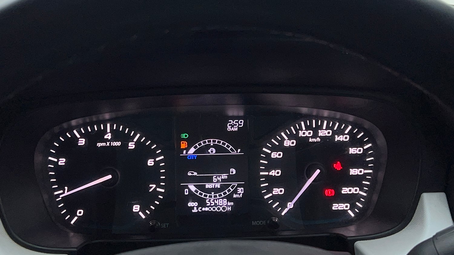 Used 2022 Tata Punch Accomplished Dazzle Pack MT Petrol Manual interior CLUSTERMETER VIEW