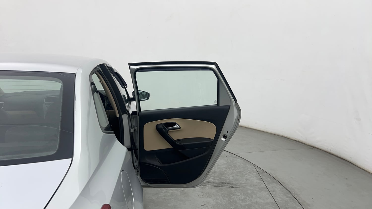 Used 2016 Volkswagen Ameo Highline1.2L (P) Petrol Manual interior RIGHT REAR DOOR OPEN VIEW