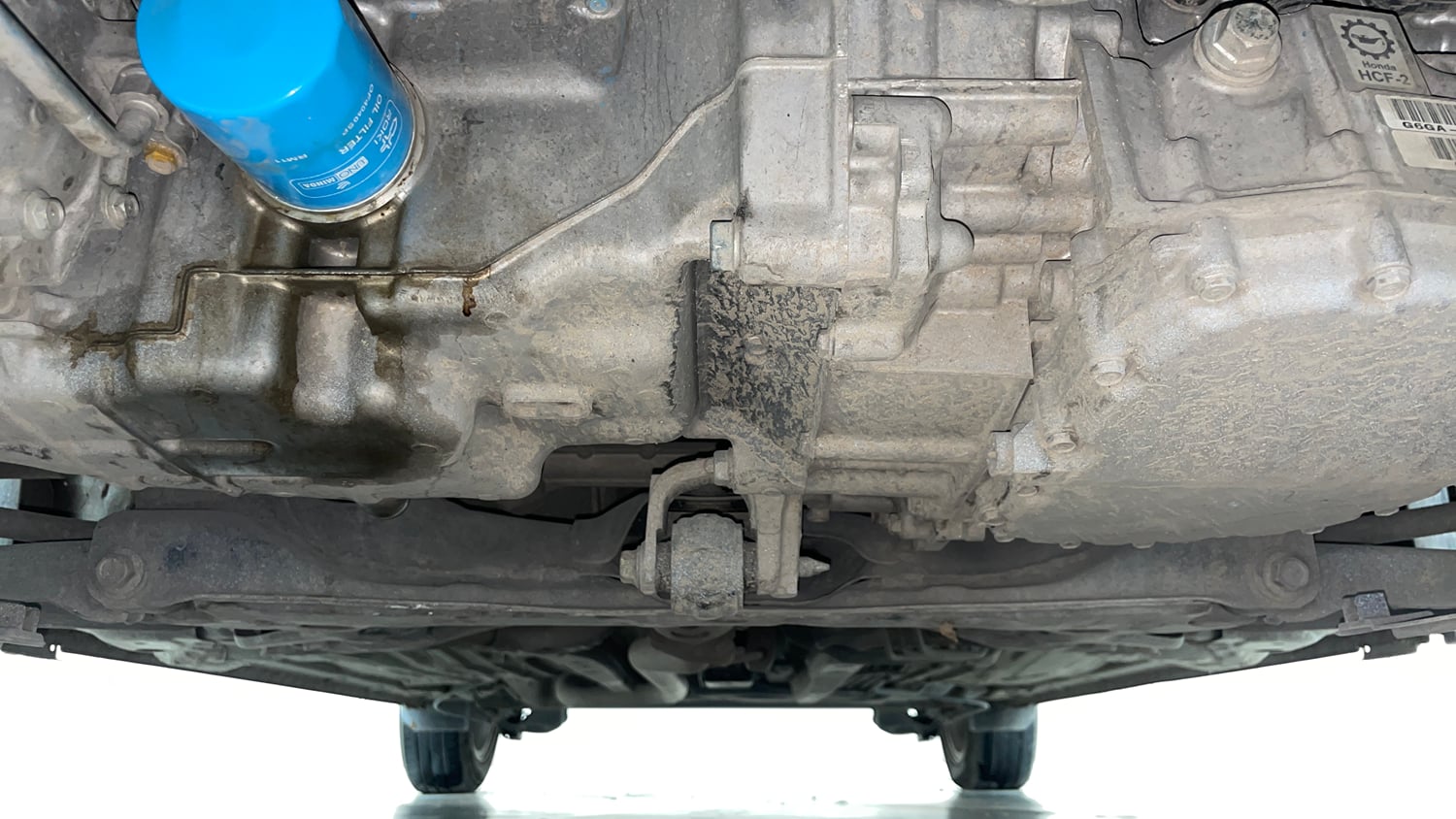 Used 2023 Honda Amaze VX 1.2 Petrol CVT Petrol Automatic extra FRONT LEFT UNDERBODY VIEW