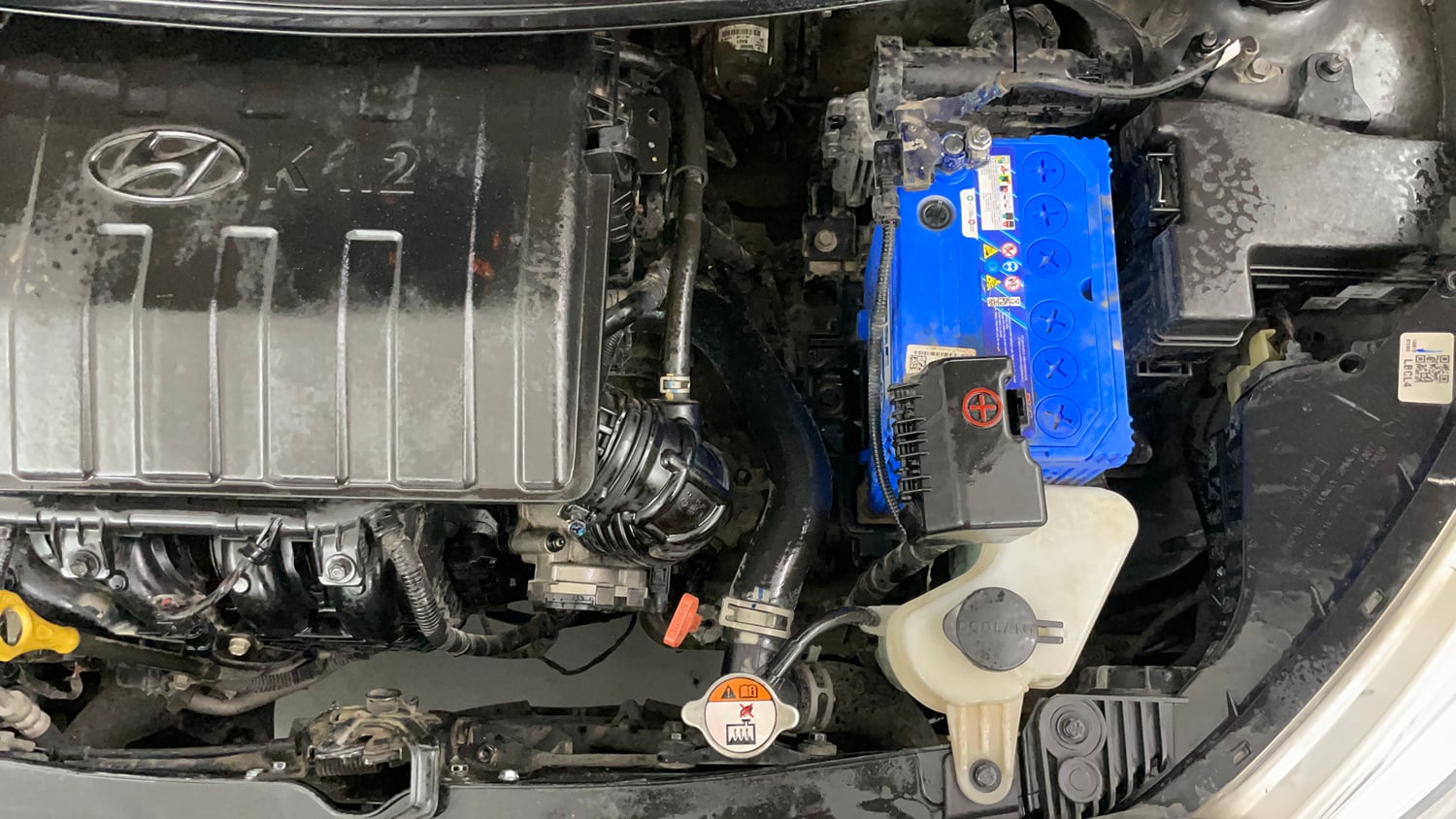 Used 2019 Hyundai Grand i10 Sportz AT 1.2 Kappa VTVT Petrol Automatic engine ENGINE LEFT SIDE VIEW