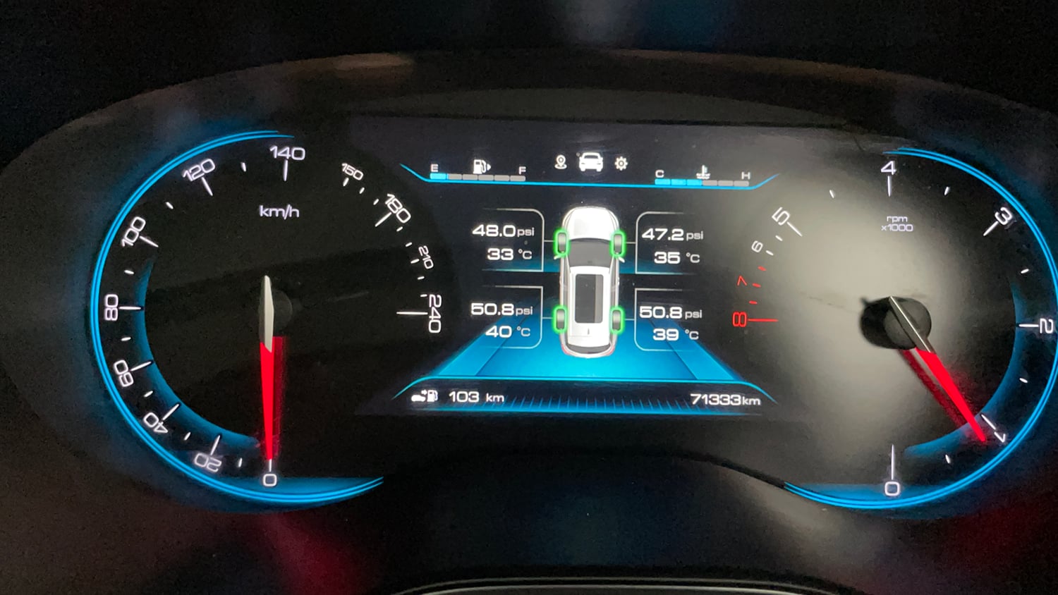 Used 2021 MG Motors Hector Plus Sharp 2.0 Diesel Turbo MT 6-STR Diesel Manual interior CLUSTERMETER VIEW