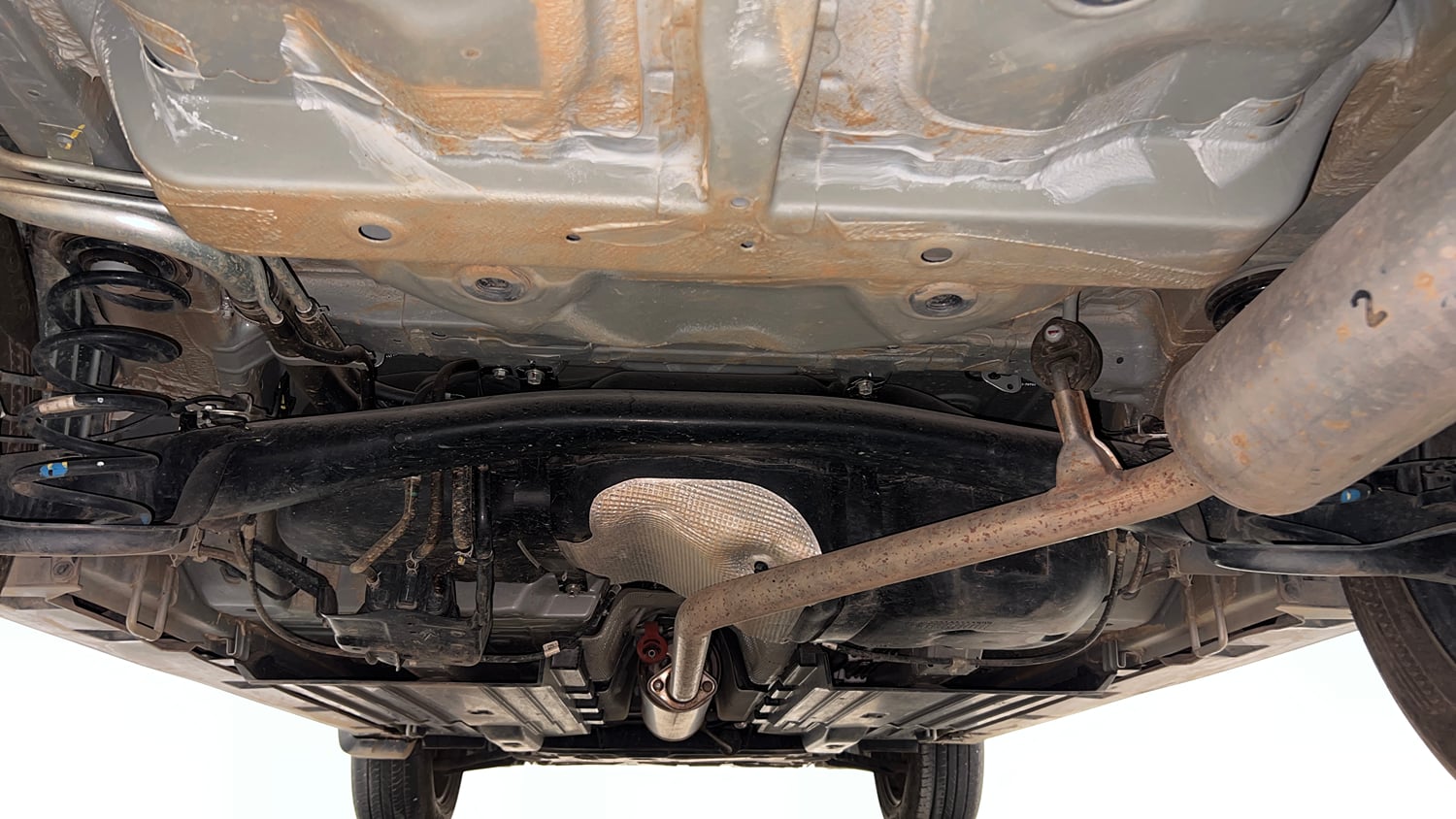 Used 2025 Maruti Suzuki Grand Vitara Delta Smart Hybrid Petrol Manual extra REAR UNDERBODY VIEW (TAKEN FROM REAR)