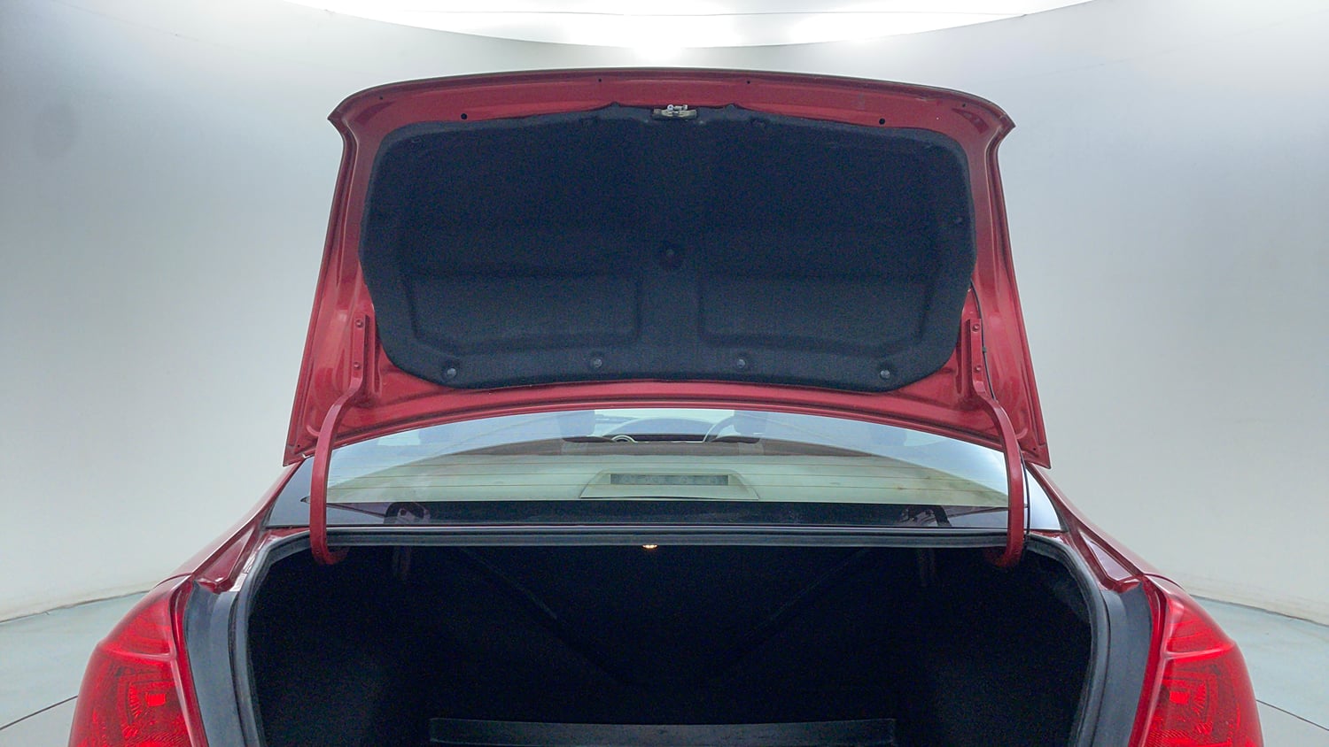 Used 2013 Toyota Etios V Petrol Manual interior DICKY DOOR OPEN VIEW