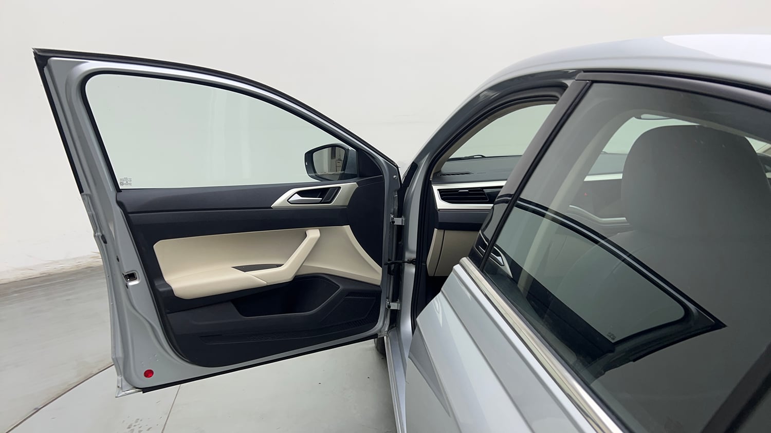 Used 2025 Volkswagen Virtus Topline 1.0 TSI AT Petrol Automatic interior LEFT FRONT DOOR OPEN VIEW