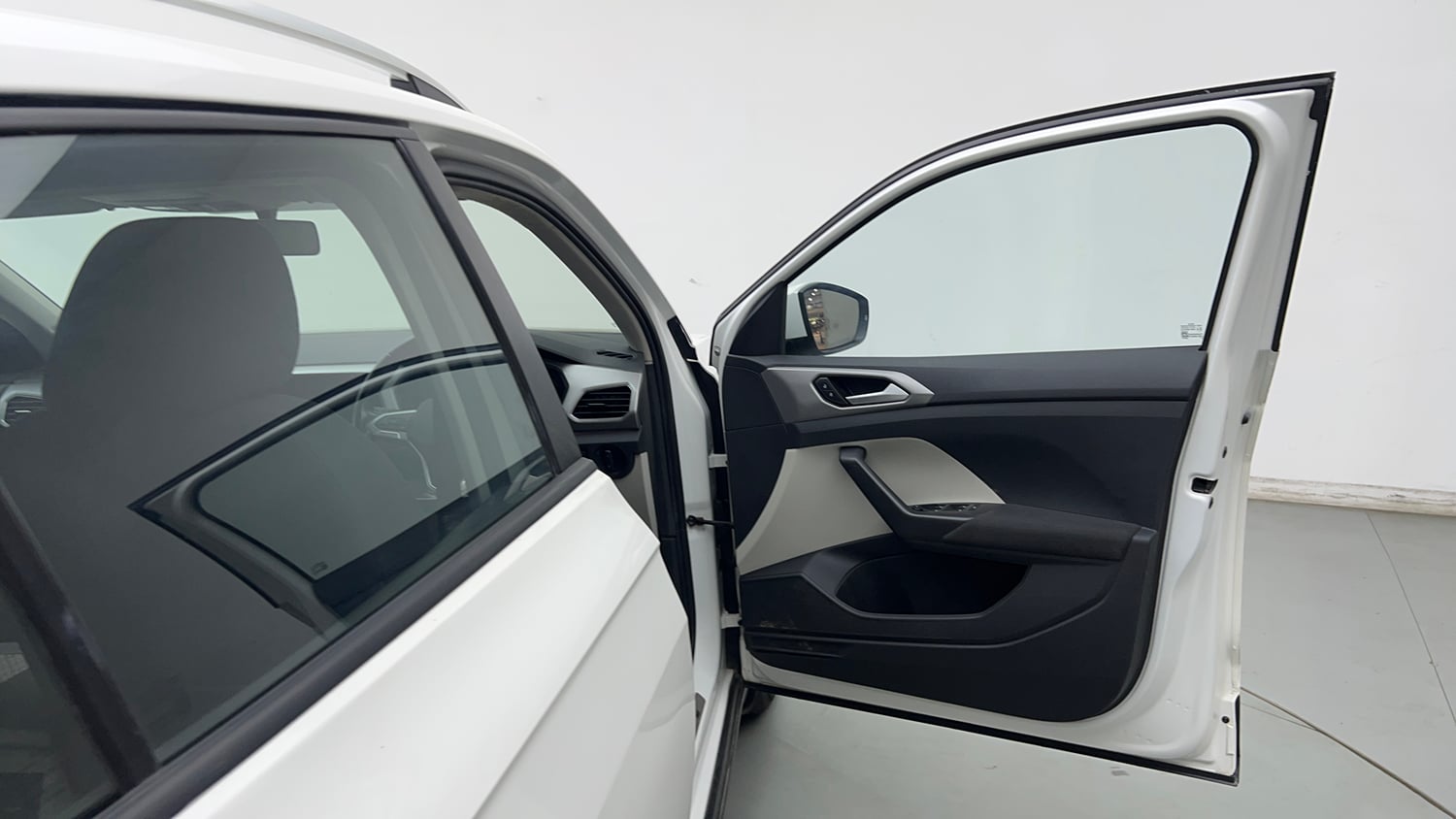 Used 2022 Volkswagen Taigun Highline 1.0 TSI AT Petrol Automatic interior RIGHT FRONT DOOR OPEN VIEW