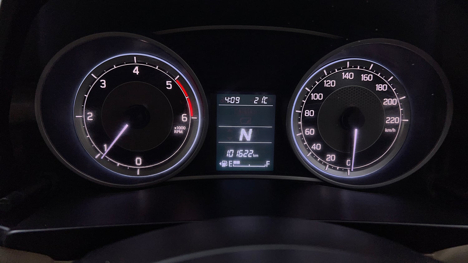 Used 2017 Maruti Suzuki Dzire VDi AMT Diesel Automatic interior CLUSTERMETER VIEW