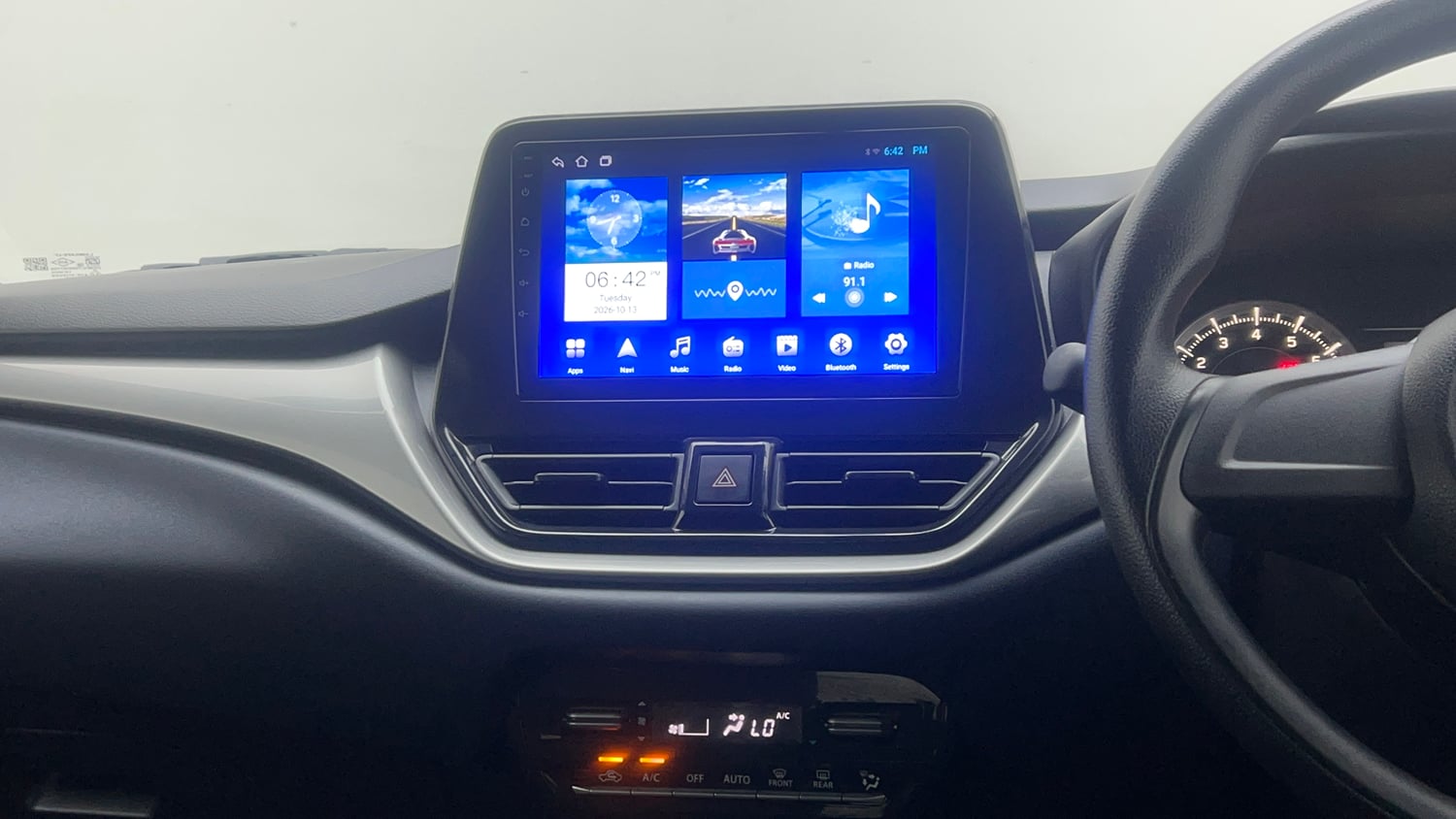 Used 2025 Maruti Suzuki Baleno Sigma MT Petrol Manual interior MUSIC SYSTEM & AC CONTROL VIEW