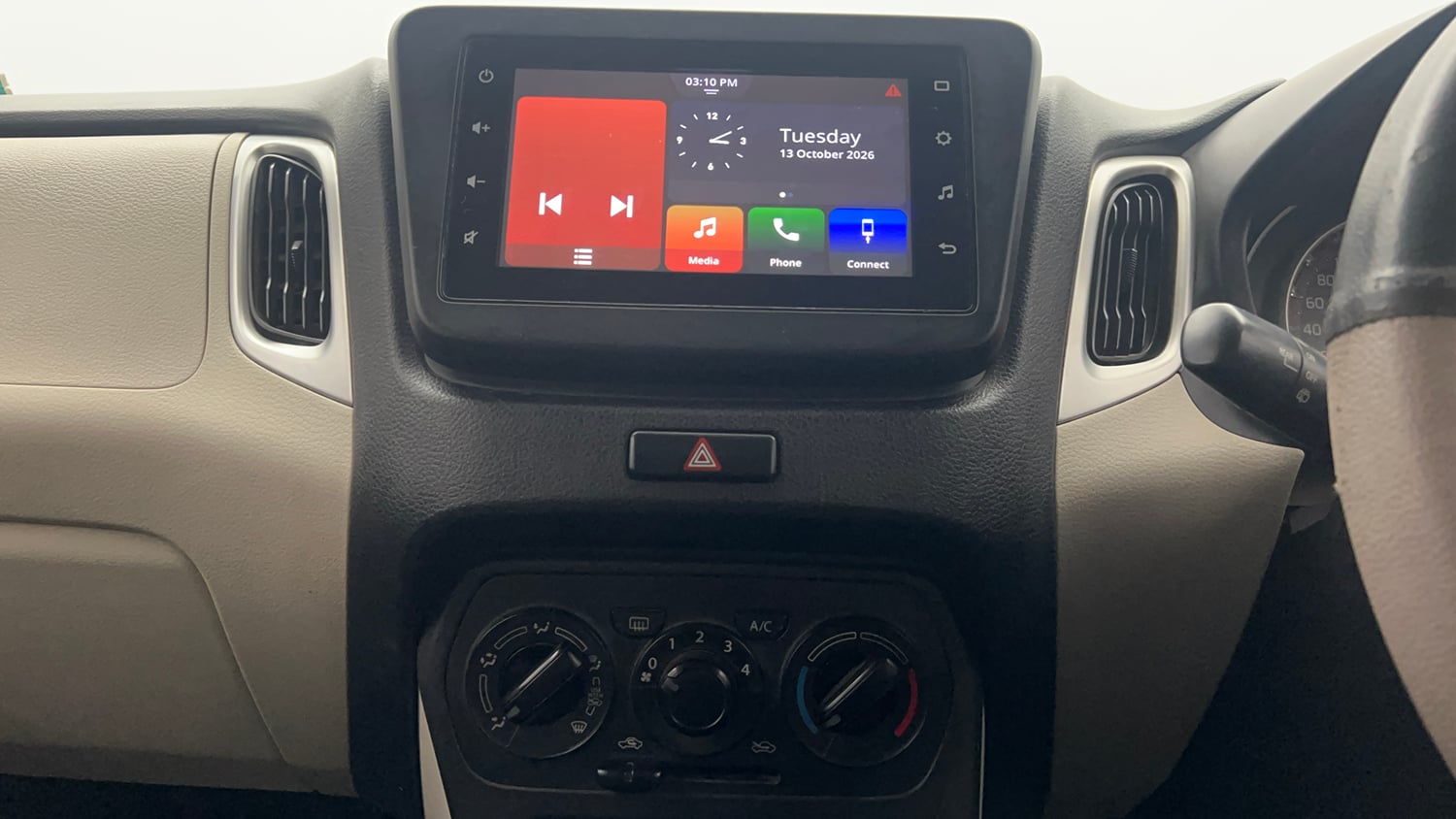 Used 2019 Maruti Suzuki Wagon R ZXi 1.2 AMT Petrol Automatic interior MUSIC SYSTEM & AC CONTROL VIEW
