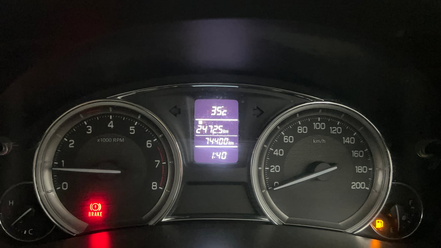 Used 2015 Maruti Suzuki Ciaz VXi+ Petrol Manual interior CLUSTERMETER VIEW