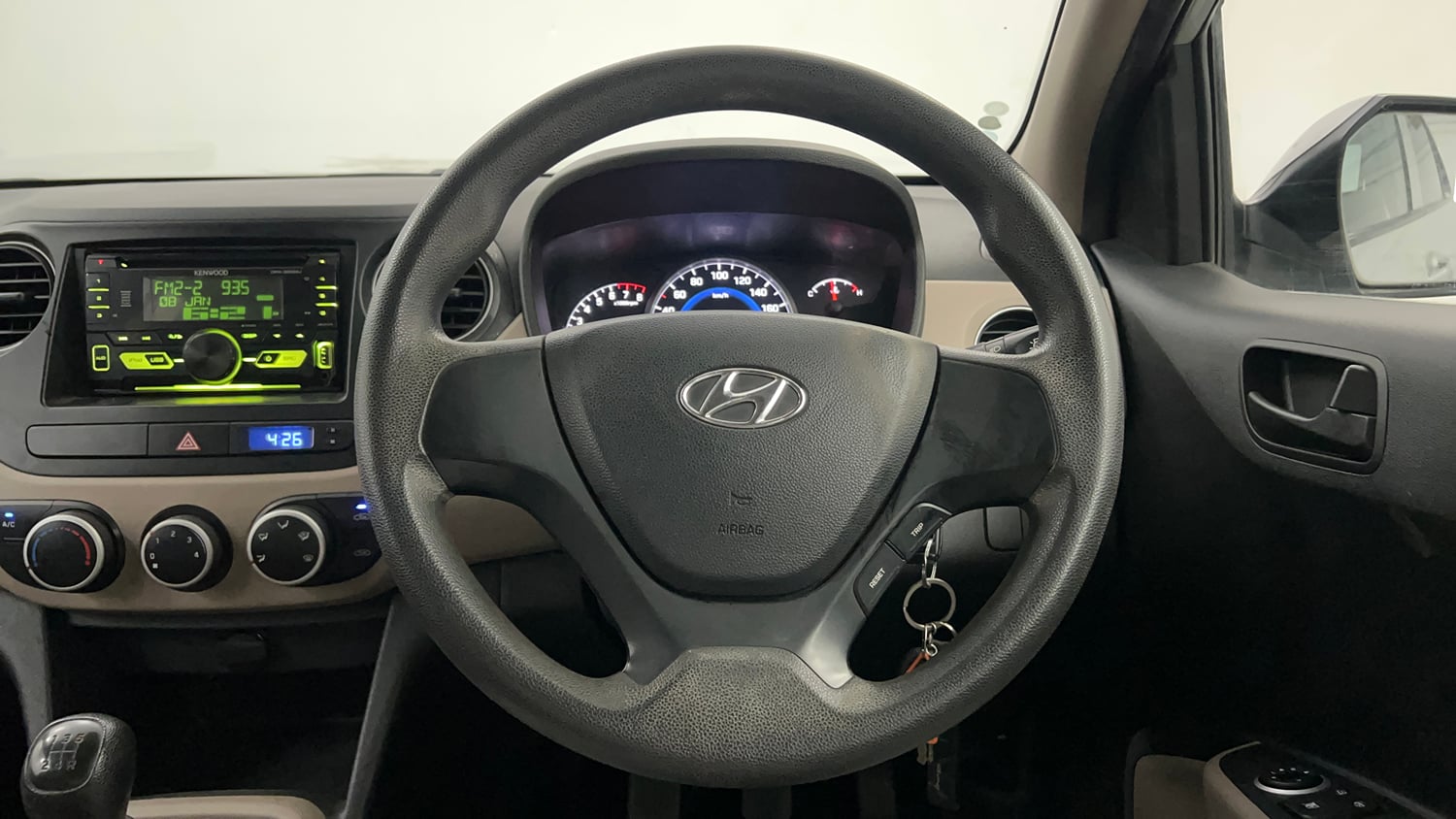 Used 2016 Hyundai Grand i10 Magna 1.2 Kappa VTVT Petrol Manual interior STEERING VIEW