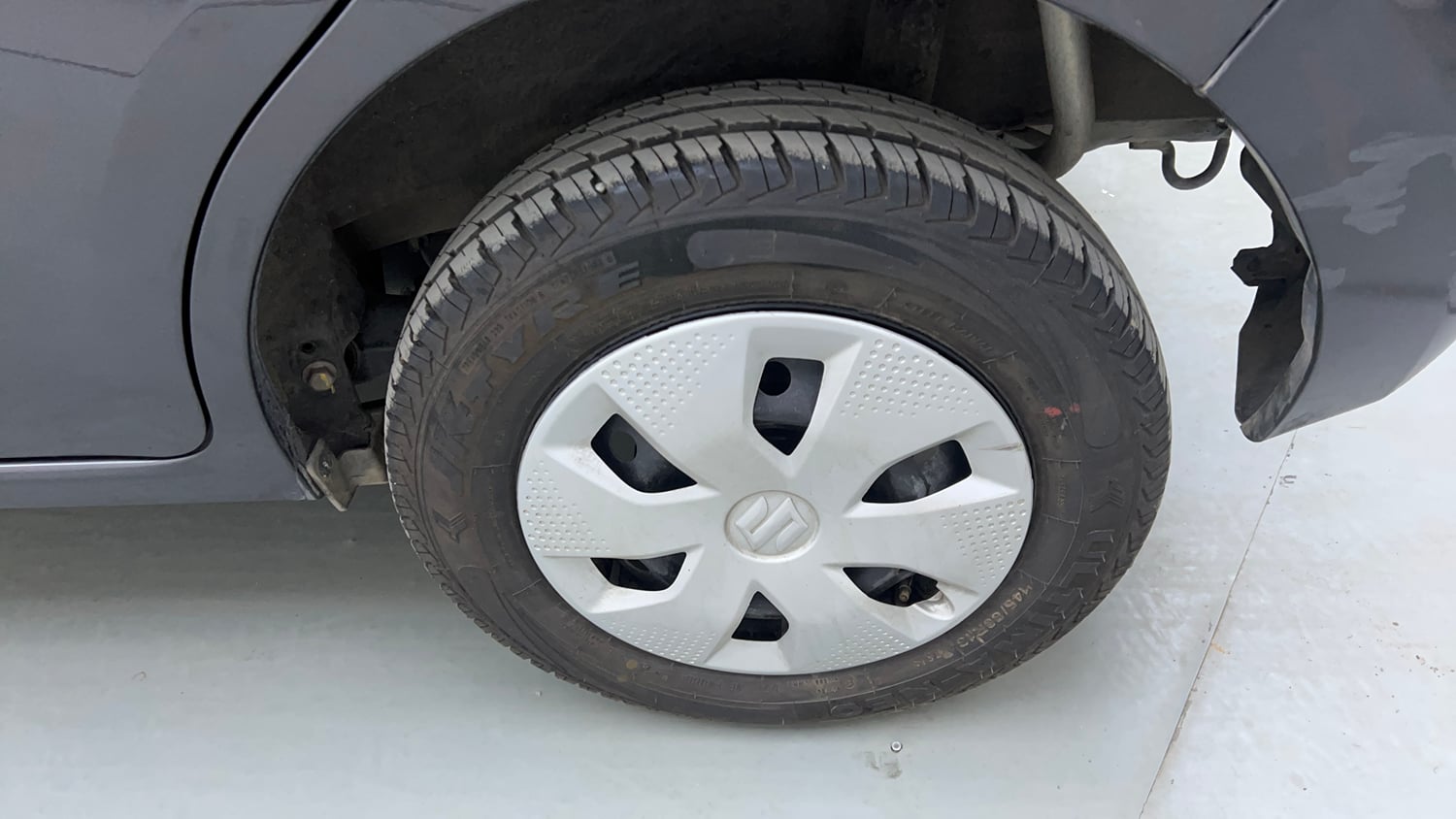 Used 2025 Maruti Suzuki Alto K10 VXi Plus (O) Petrol Manual tyres LEFT REAR TYRE RIM VIEW