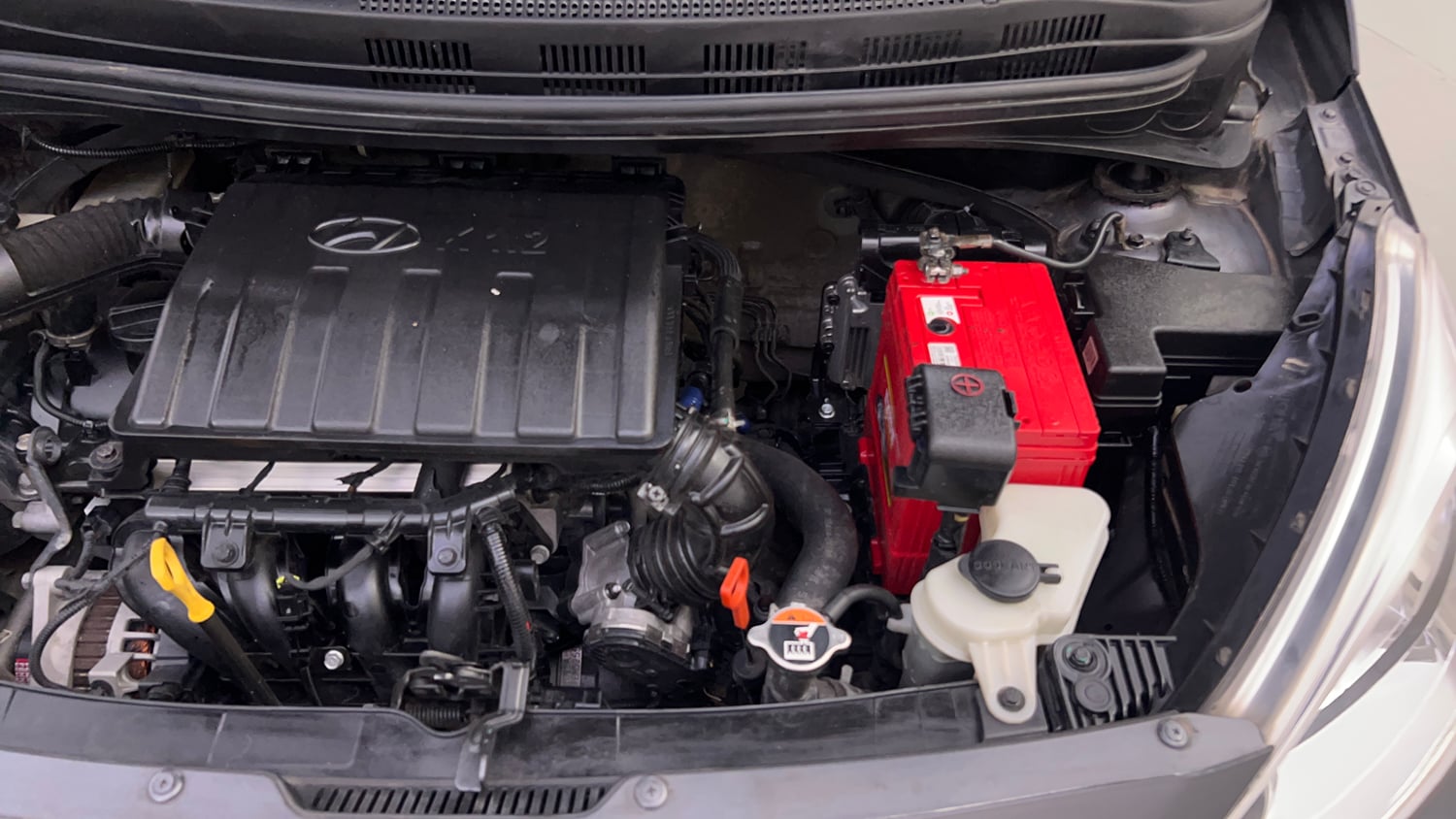 Used 2015 Hyundai Grand i10 Asta AT 1.2 Kappa VTVT Petrol Automatic engine ENGINE LEFT SIDE VIEW