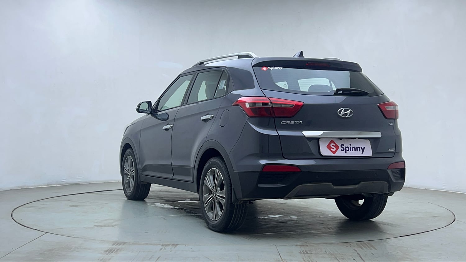 Used 2017 Hyundai Creta 1.6 SX Plus AT Petrol Petrol Automatic exterior LEFT REAR CORNER VIEW