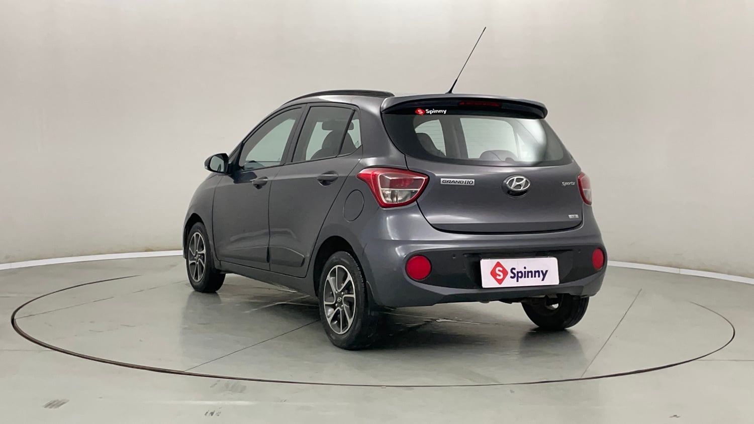 Used 2019 Hyundai Grand i10 Sportz AT 1.2 Kappa VTVT Petrol Automatic exterior LEFT REAR CORNER VIEW
