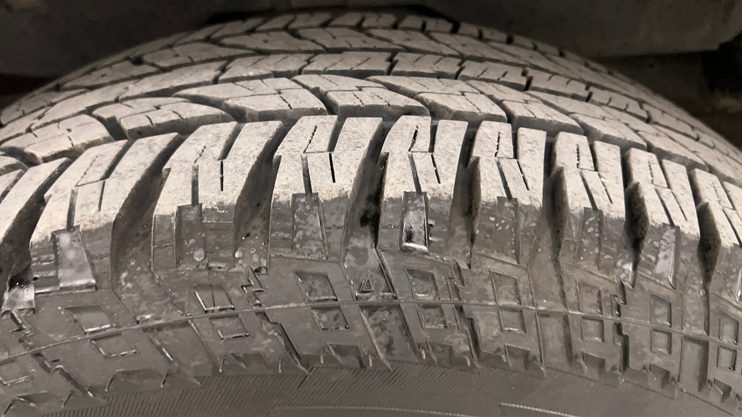 Used 2021 mahindra Thar LX Hard Top Diesel AT 4WD Diesel Automatic tyres LEFT REAR TYRE TREAD VIEW