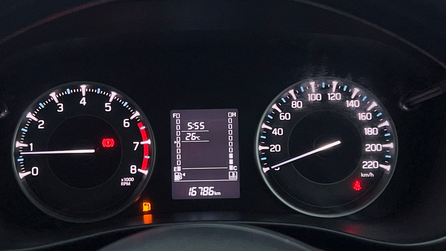 Used 2023 Maruti Suzuki Fronx Delta Plus 1.2L MT Petrol Manual interior CLUSTERMETER VIEW