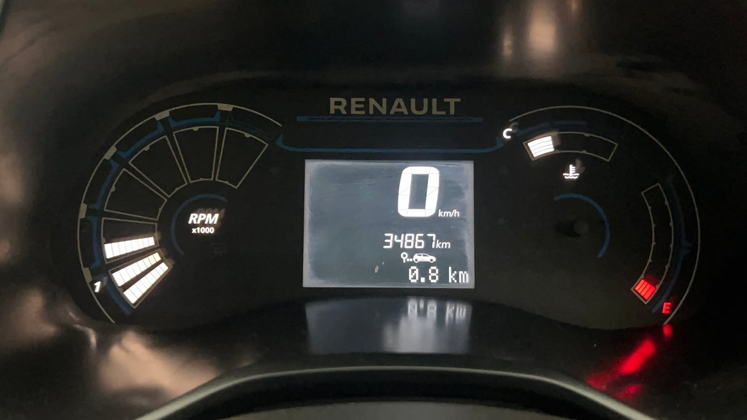Used 2020 Renault Triber RXZ Petrol Manual interior CLUSTERMETER VIEW