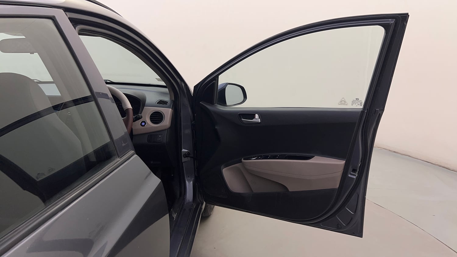 Used 2015 Hyundai Grand i10 Asta AT 1.2 Kappa VTVT Petrol Automatic interior RIGHT FRONT DOOR OPEN VIEW