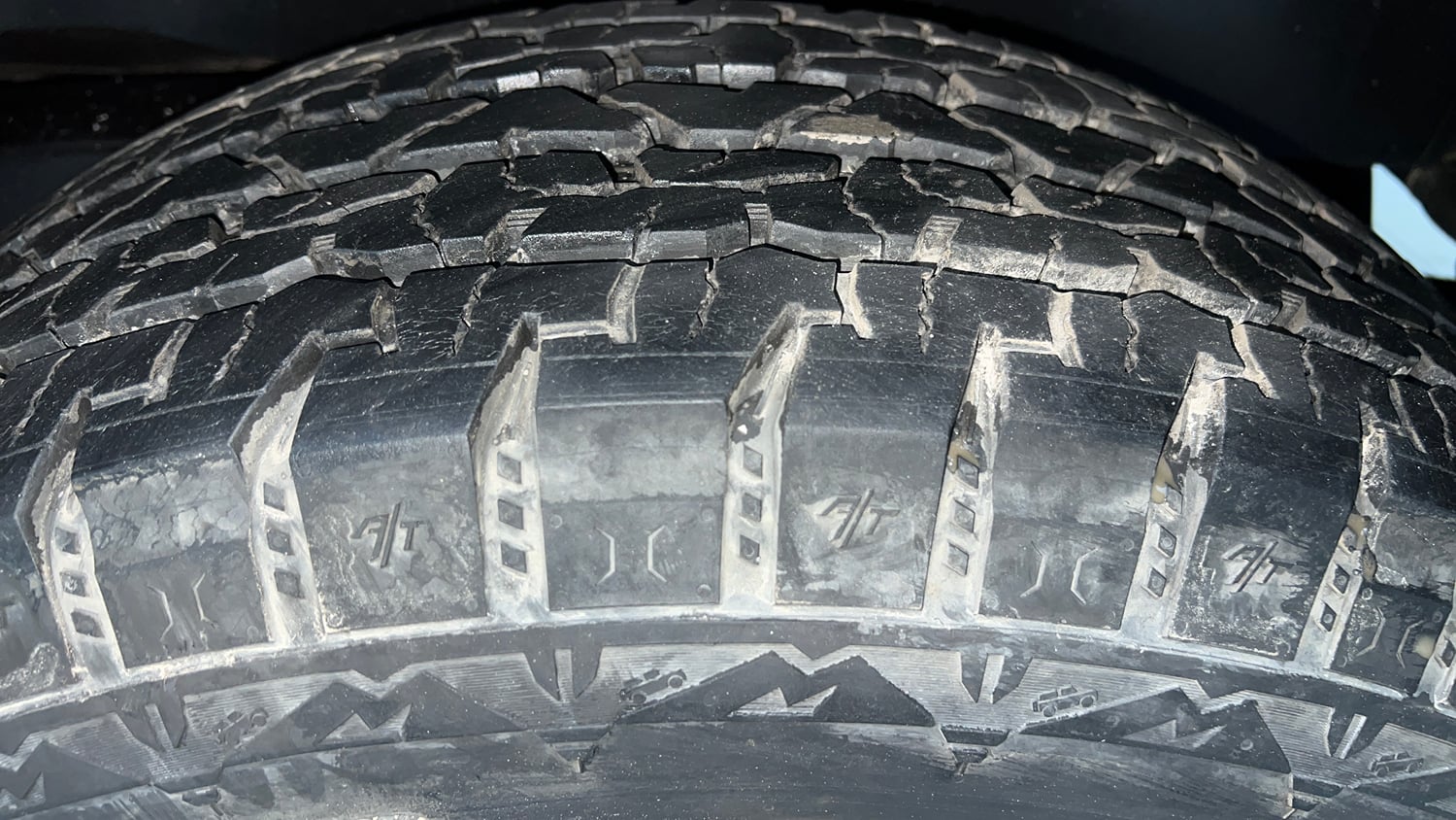 Used 2023 Mahindra Thar LX Hard Top Petrol AT 4WD Petrol Automatic tyres LEFT REAR TYRE TREAD VIEW