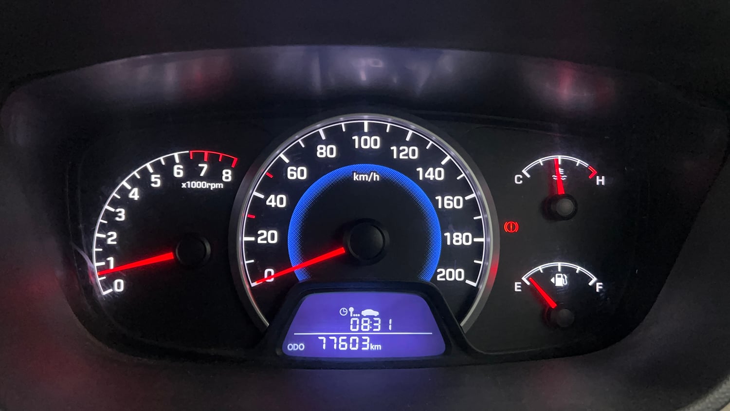 Used 2016 Hyundai Grand i10 Magna 1.2 Kappa VTVT Petrol Manual interior CLUSTERMETER VIEW