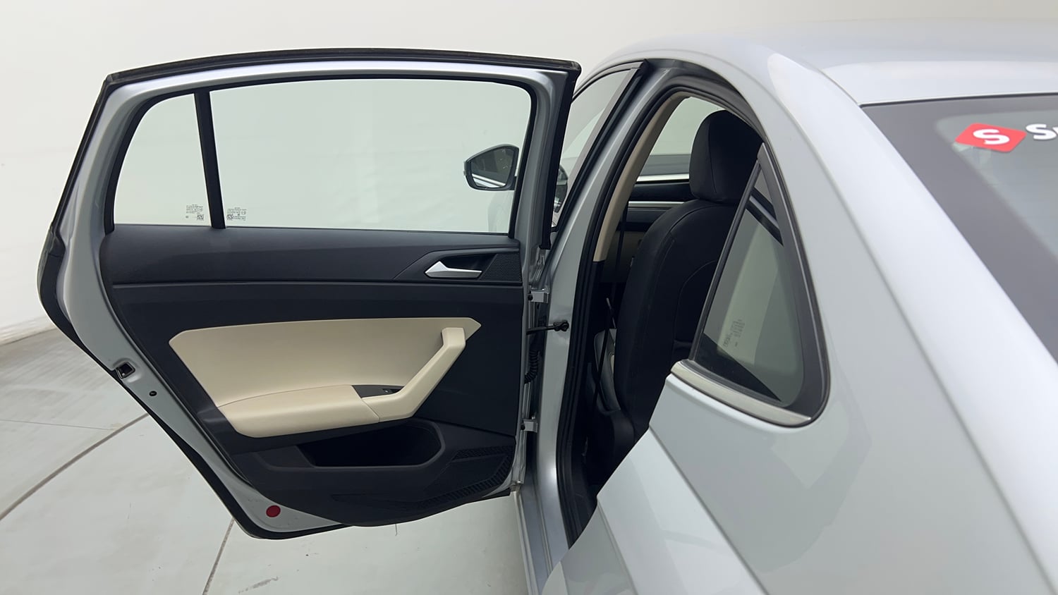 Used 2025 Volkswagen Virtus Topline 1.0 TSI AT Petrol Automatic interior LEFT REAR DOOR OPEN VIEW