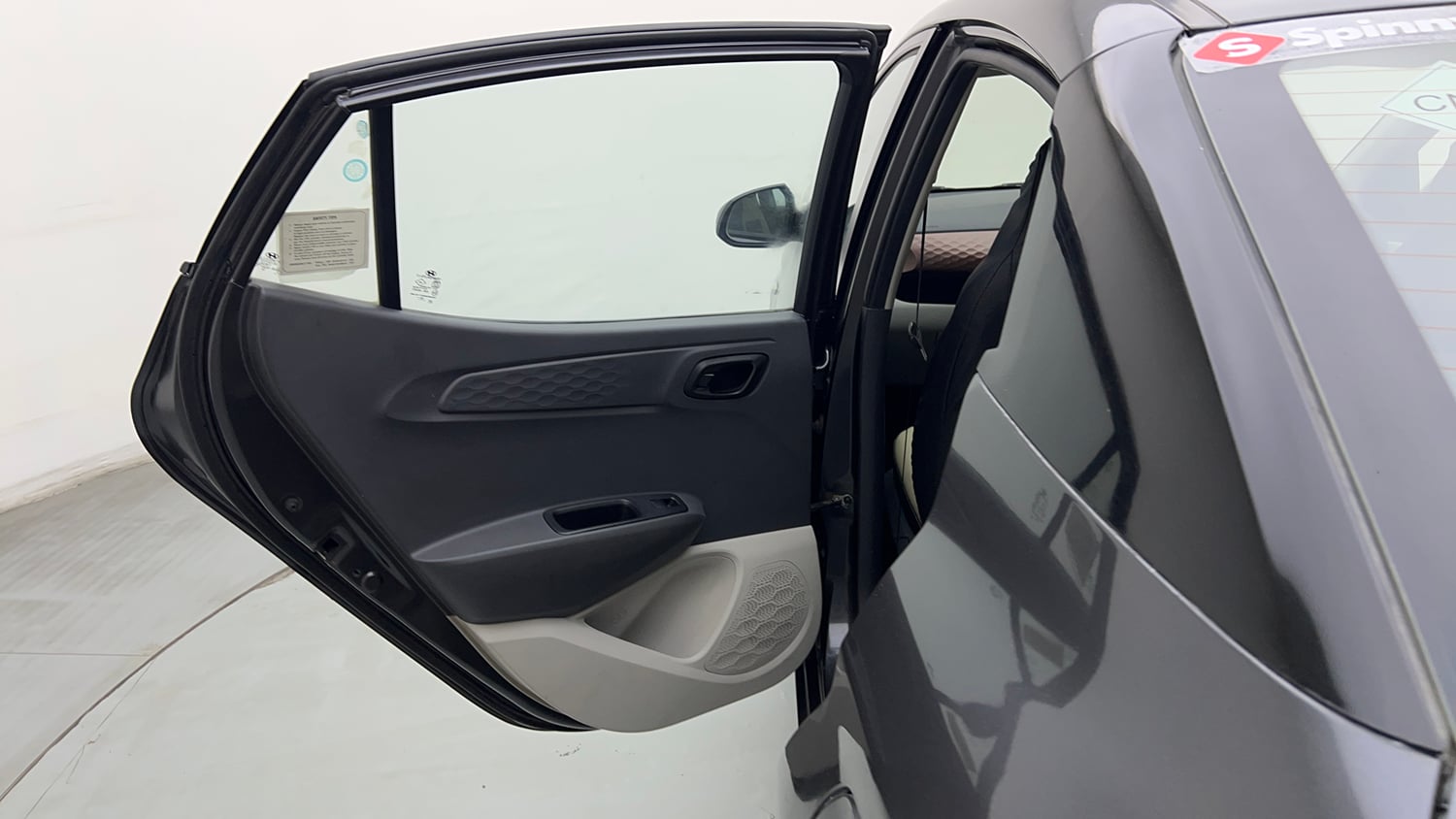 Used 2021 Hyundai Aura S 1.2 CNG Cng Manual interior LEFT REAR DOOR OPEN VIEW