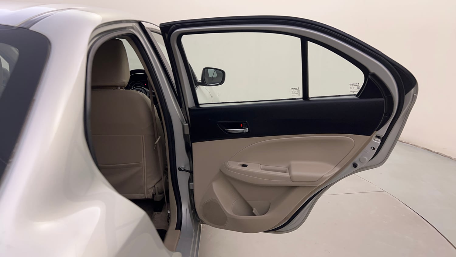 Used 2017 Maruti Suzuki Dzire VDi AMT Diesel Automatic interior RIGHT REAR DOOR OPEN VIEW