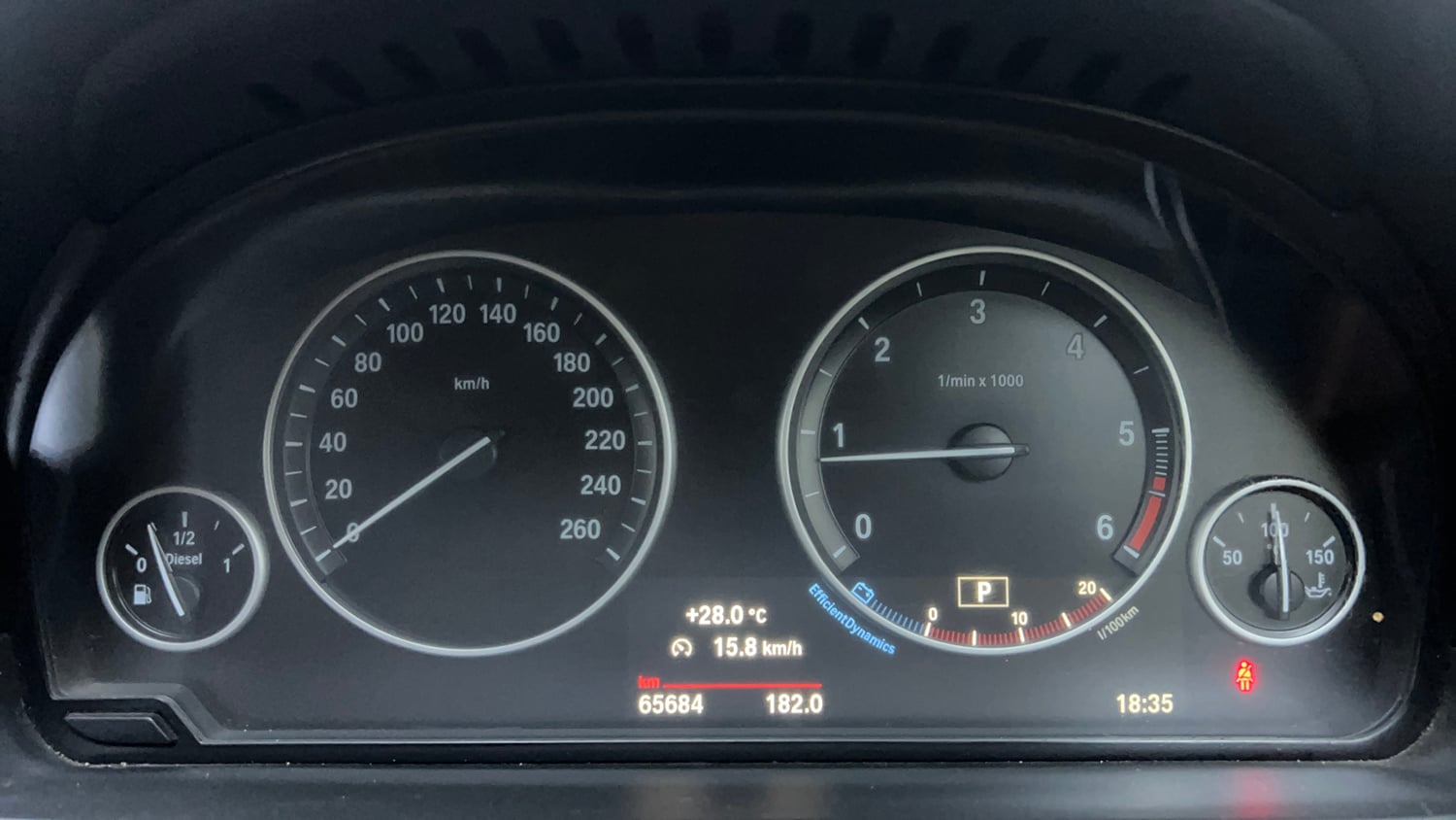 Used 2016 BMW 5 Series 520d Luxury Line Diesel Automatic interior CLUSTERMETER VIEW