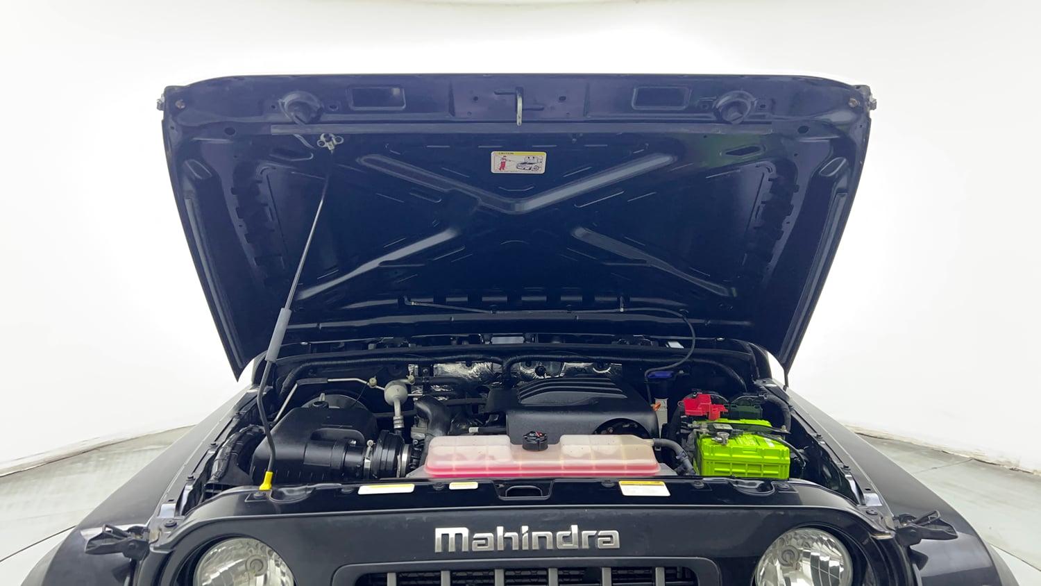 Used 2023 Mahindra Thar LX Hard Top Petrol AT 4WD Petrol Automatic engine ENGINE & BONNET OPEN FRONT VIEW