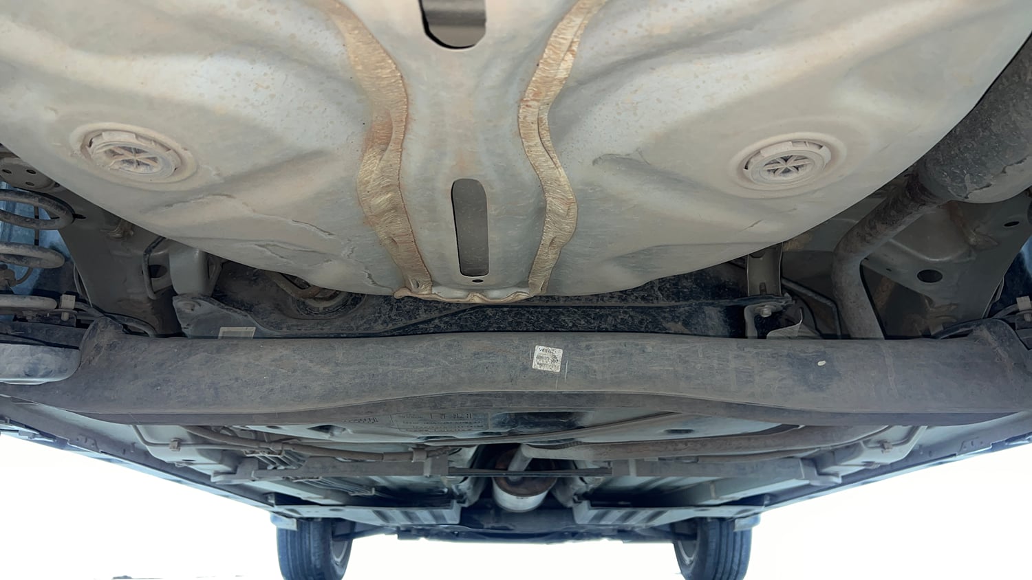 Used 2023 Maruti Suzuki Fronx Delta Plus 1.2L MT Petrol Manual extra REAR UNDERBODY VIEW (TAKEN FROM REAR)