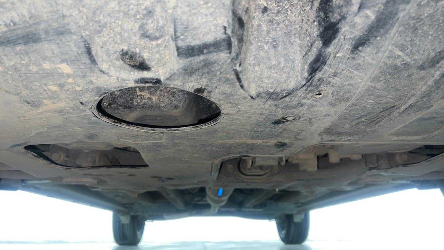 Used 2022 kia Seltos HTX 1.5 IVT Petrol Automatic extra FRONT LEFT UNDERBODY VIEW