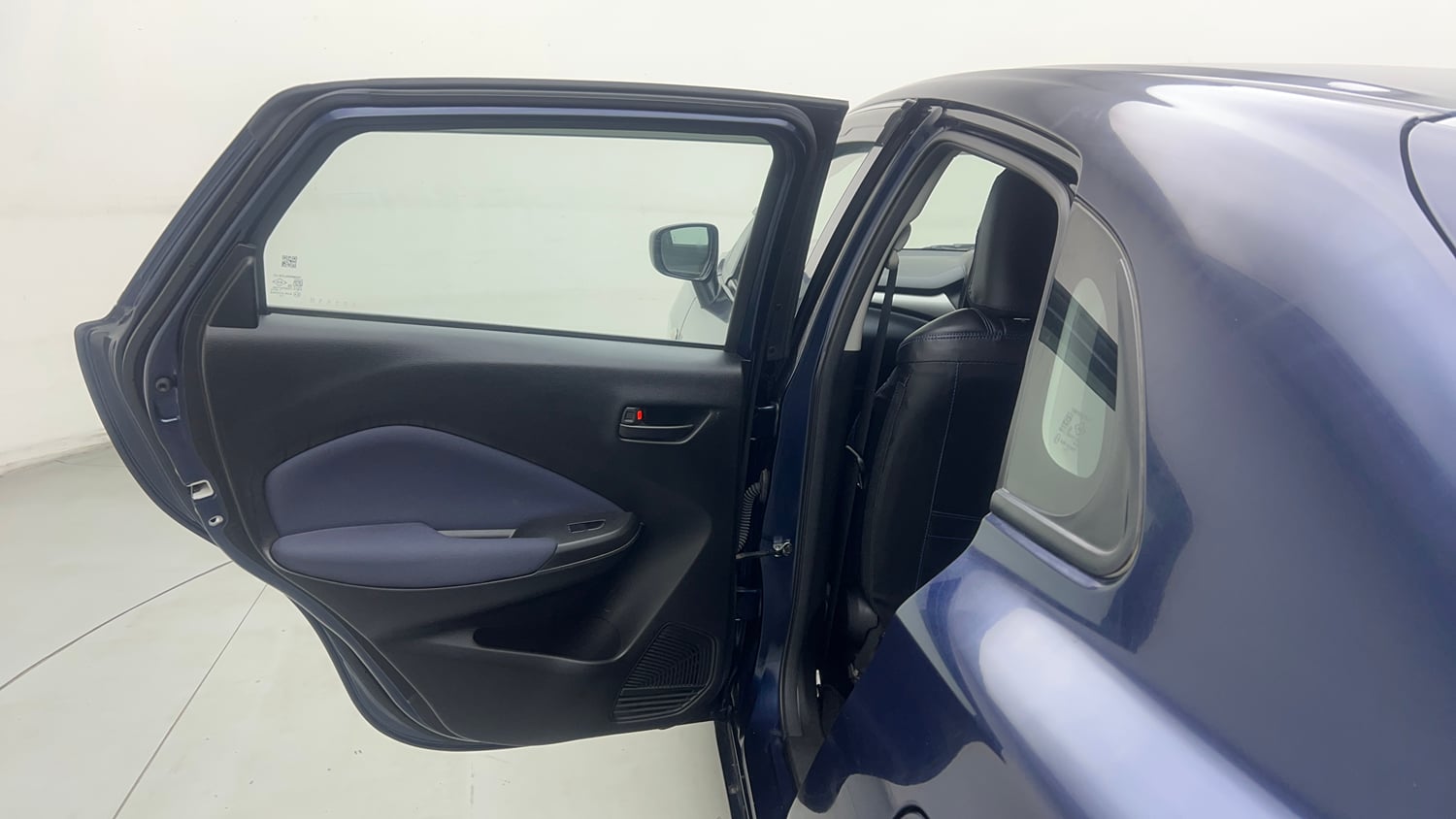 Used 2025 Maruti Suzuki Baleno Sigma MT Petrol Manual interior LEFT REAR DOOR OPEN VIEW