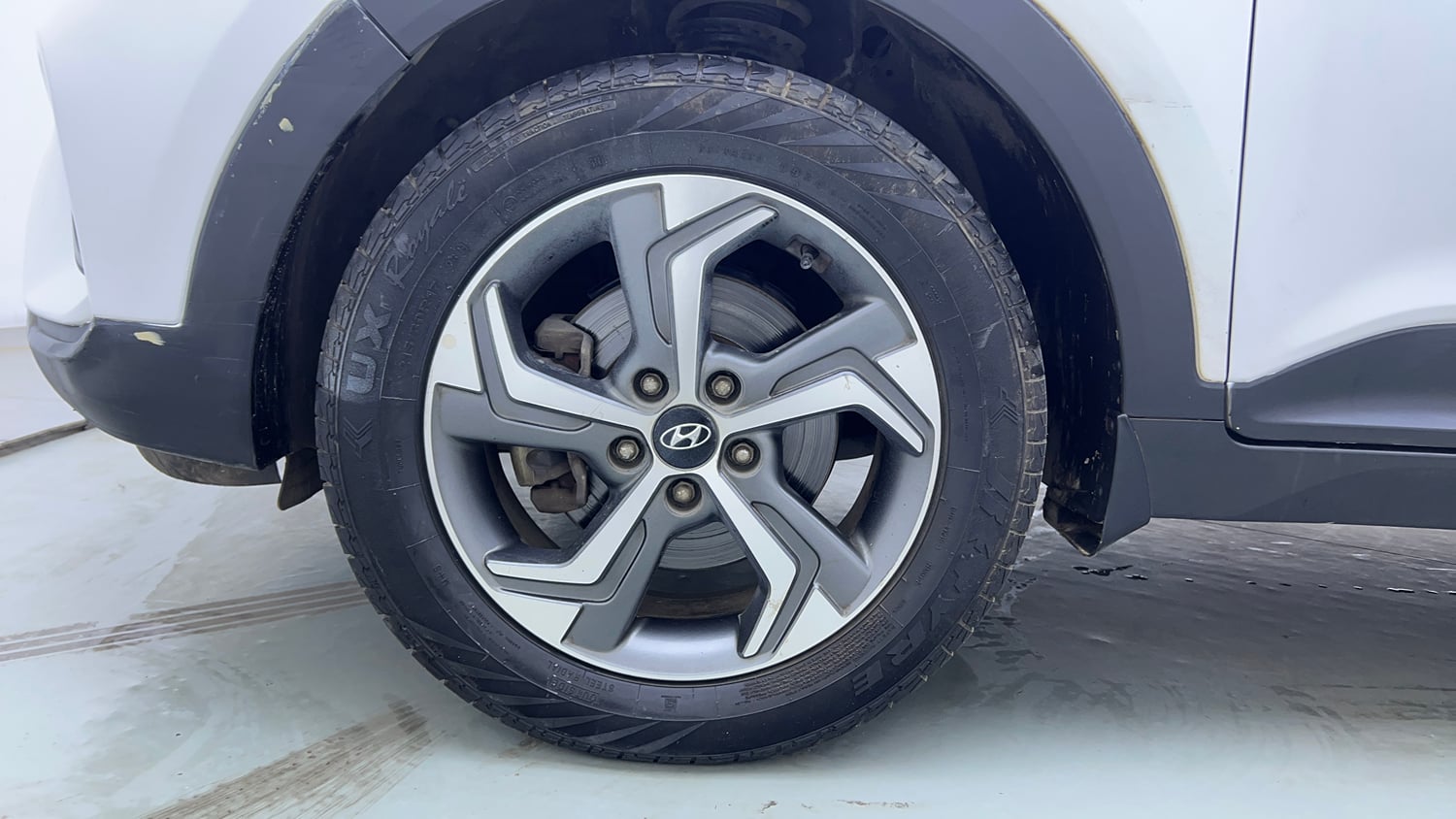 Used 2019 Hyundai Creta SX 1.6 AT Petrol Petrol Automatic tyres LEFT FRONT TYRE RIM VIEW