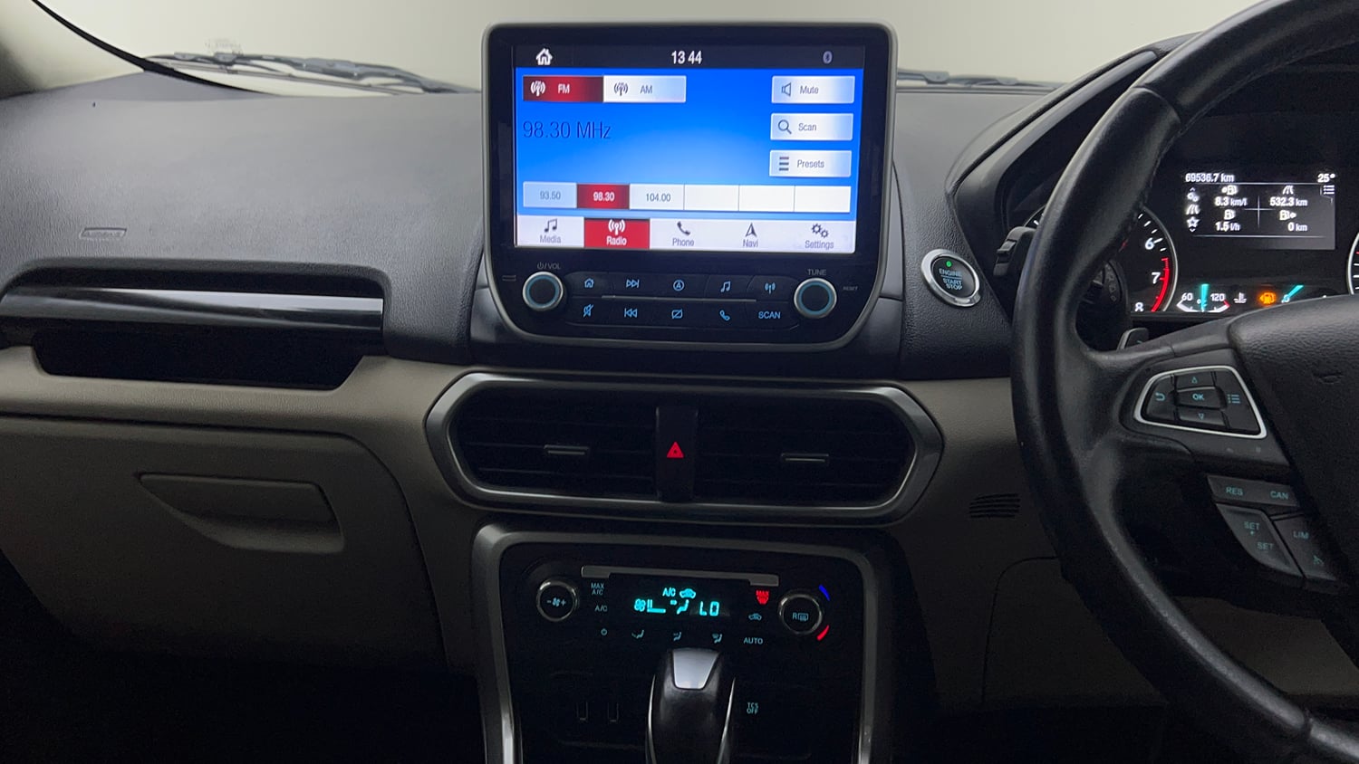 Used 2020 Ford EcoSport Titanium Plus 1.5L Ti-VCT AT Petrol Automatic interior MUSIC SYSTEM & AC CONTROL VIEW