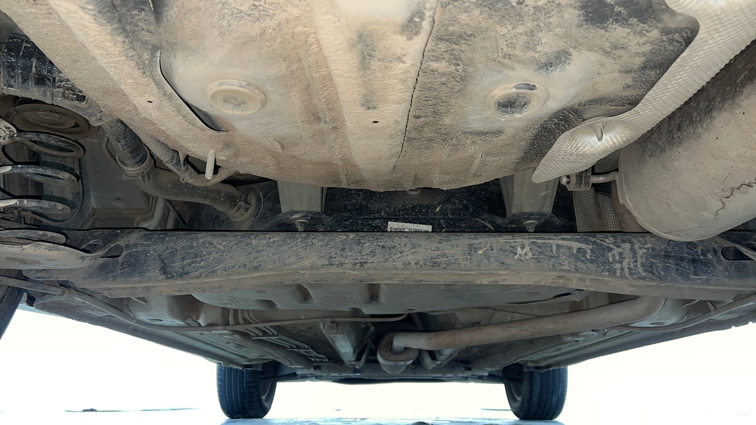 Used 2024 Kia Sonet HTK Plus 1.2 Petrol MT Petrol Manual extra REAR UNDERBODY VIEW (TAKEN FROM REAR)