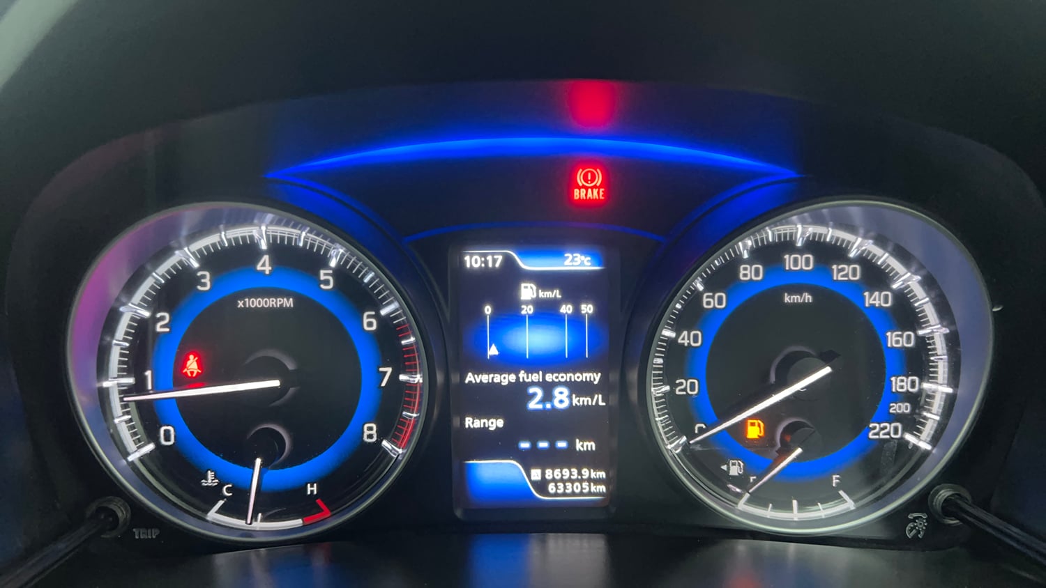 Used 2021 Maruti Suzuki Baleno Zeta Petrol Manual interior CLUSTERMETER VIEW