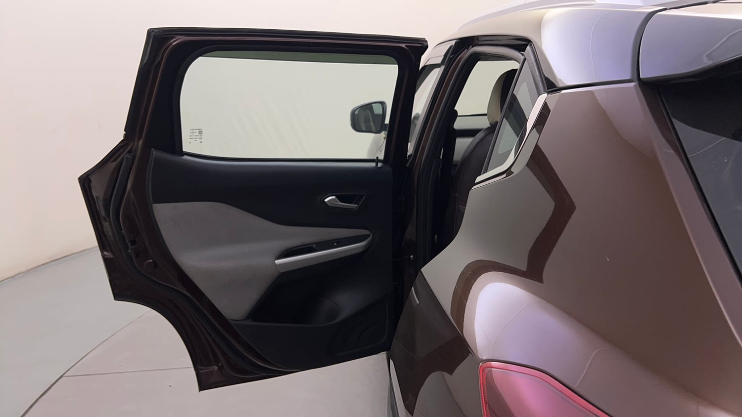 Used 2022 Nissan Magnite XV Turbo CVT Dual Tone Petrol Automatic interior LEFT REAR DOOR OPEN VIEW