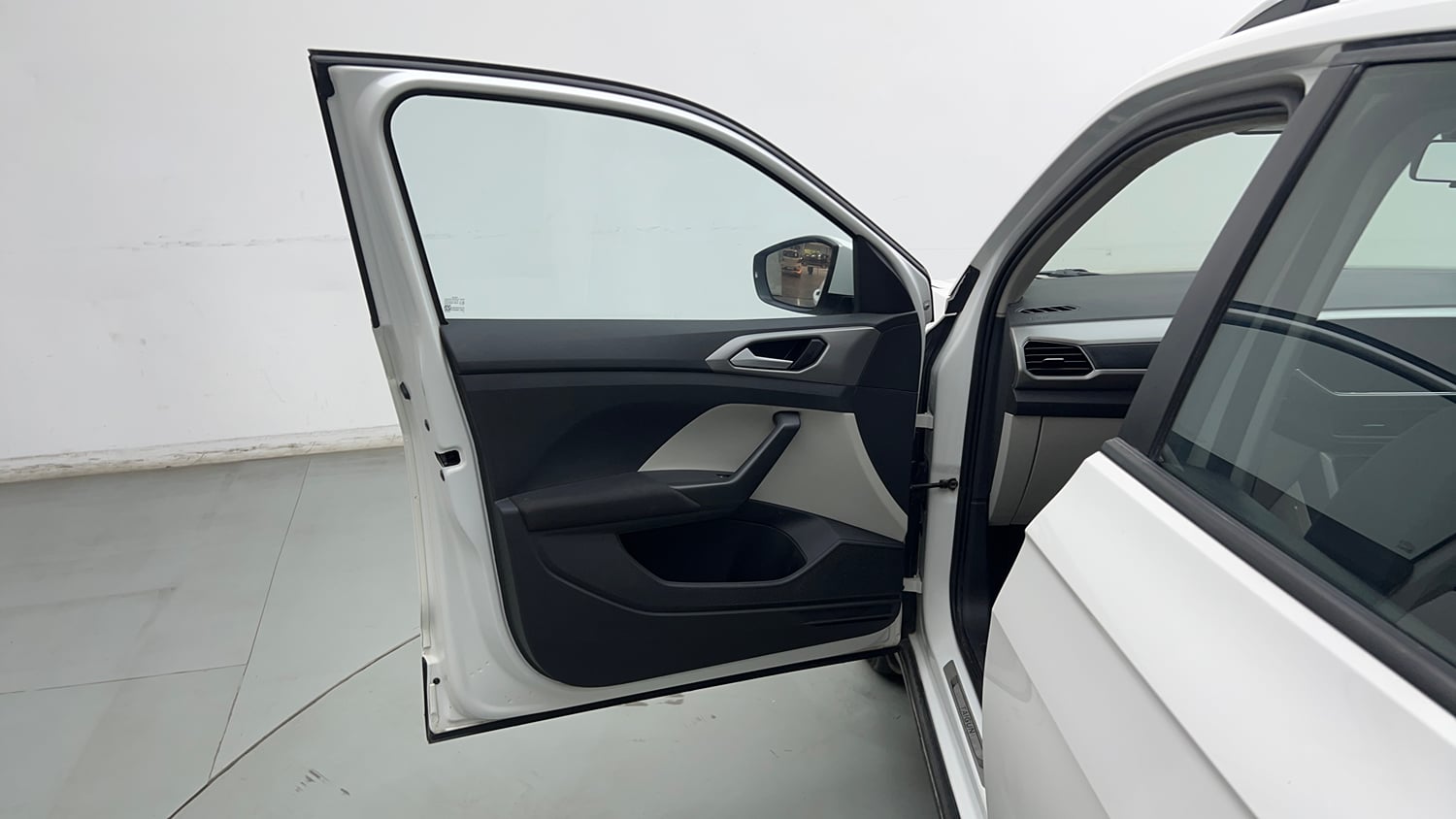 Used 2022 Volkswagen Taigun Highline 1.0 TSI AT Petrol Automatic interior LEFT FRONT DOOR OPEN VIEW