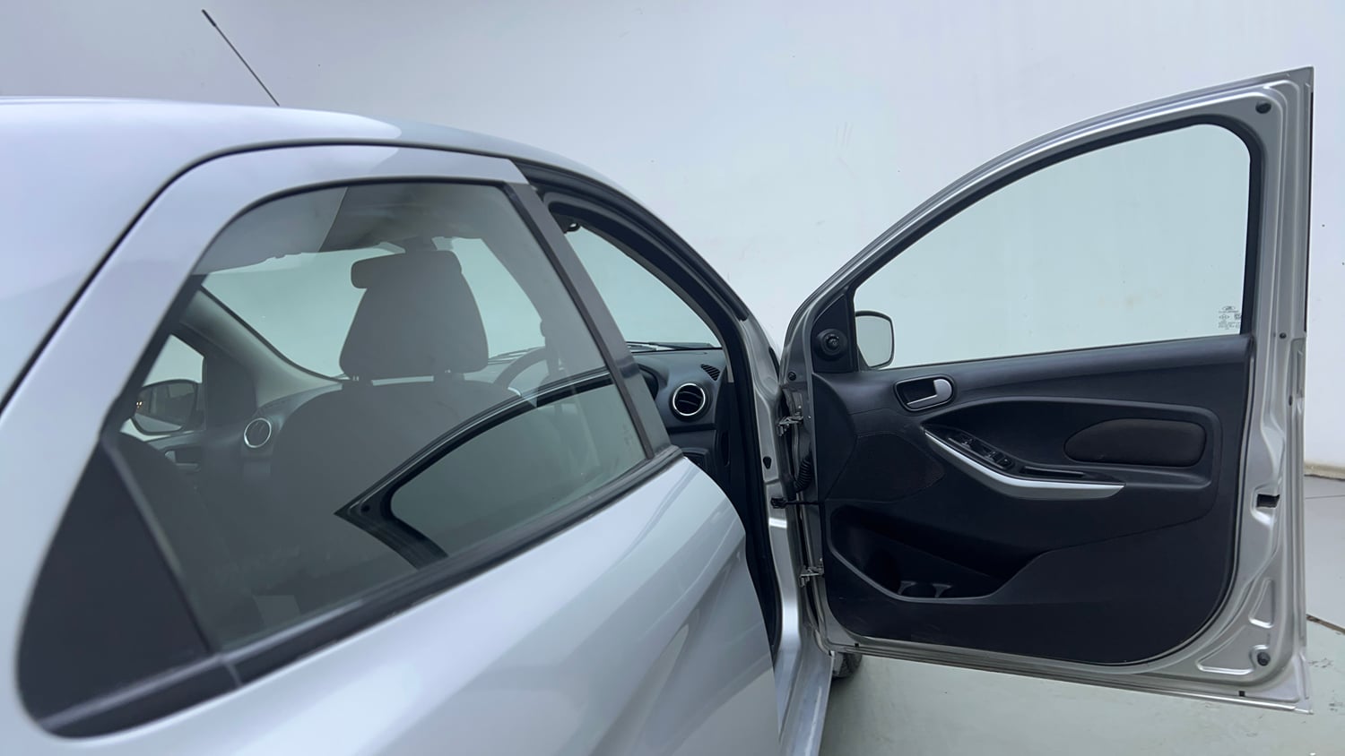 Used 2017 Ford Figo Titanium 1.2 Ti-VCT Petrol Manual interior RIGHT FRONT DOOR OPEN VIEW