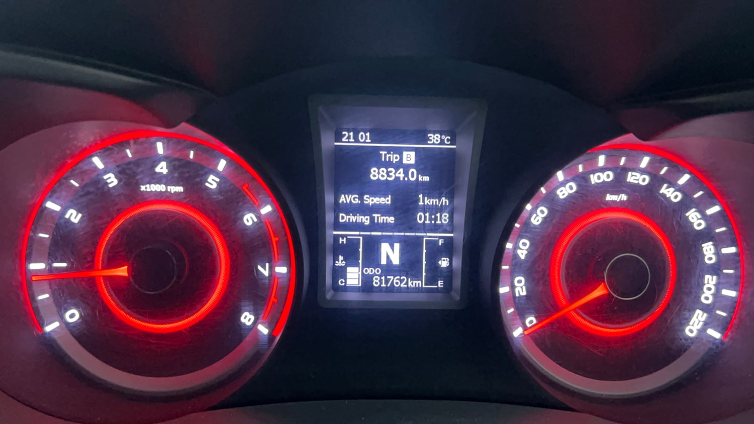 Used 2019 Mahindra XUV 300 1.2 W8 (O) Petrol Manual interior CLUSTERMETER VIEW