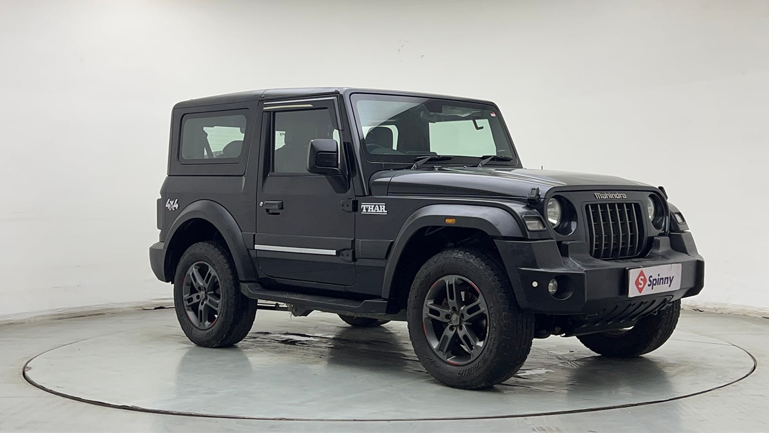 Used 2023 Mahindra Thar LX Hard Top Petrol AT 4WD Petrol Automatic exterior RIGHT FRONT CORNER VIEW