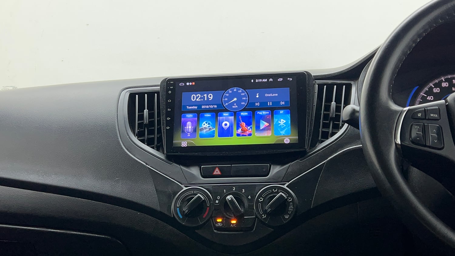 Used 2021 Maruti Suzuki Baleno Sigma Petrol Manual interior MUSIC SYSTEM & AC CONTROL VIEW