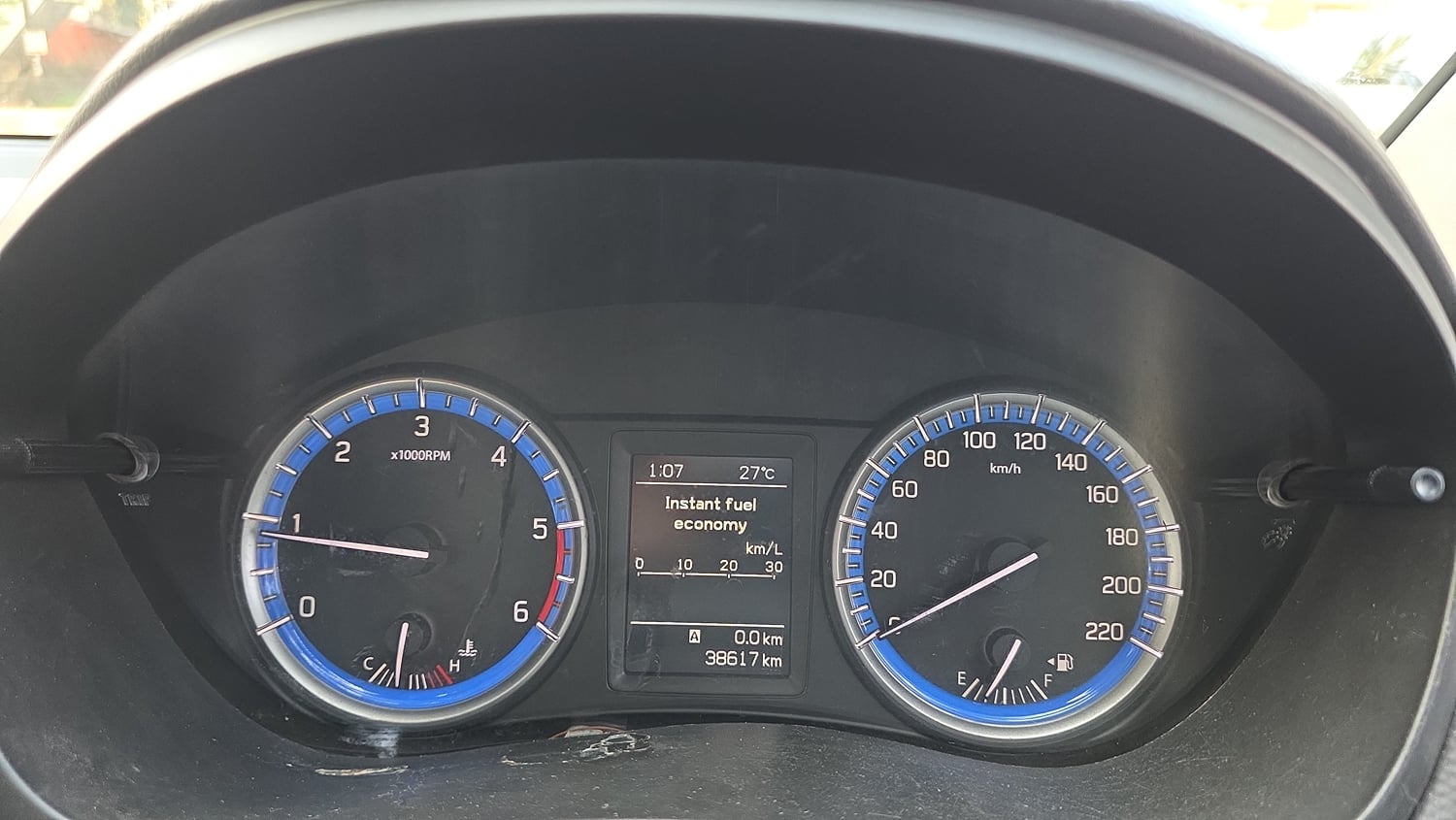 Used 2016 Maruti Suzuki S-Cross Zeta 1.3 Diesel Manual interior CLUSTERMETER VIEW