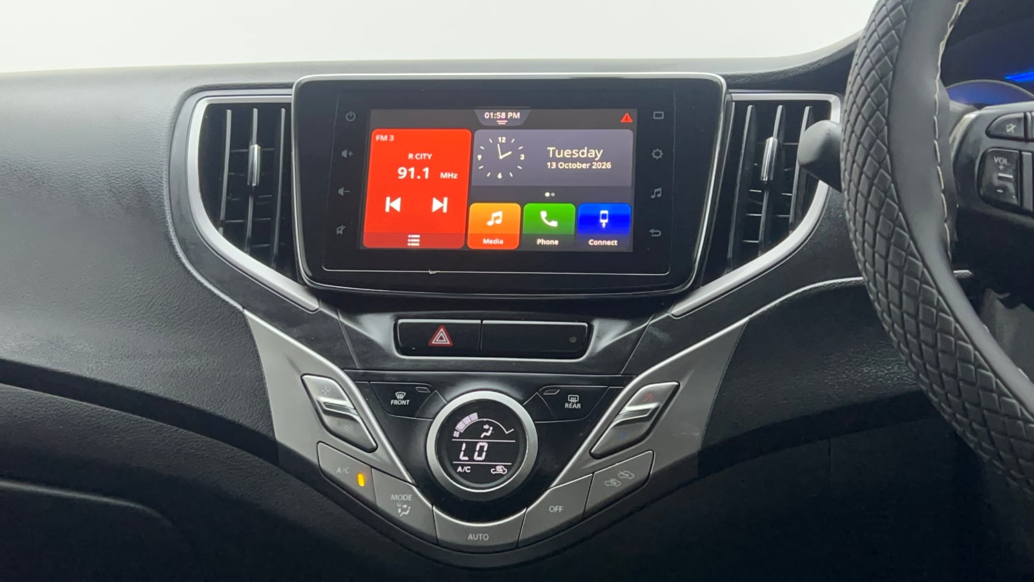 Used 2021 Maruti Suzuki Baleno Zeta Petrol Manual interior MUSIC SYSTEM & AC CONTROL VIEW